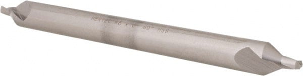 Hertel - #6 Plain Cut 60° Incl Angle High Speed Steel Combo Drill & Countersink - All Tool & Supply