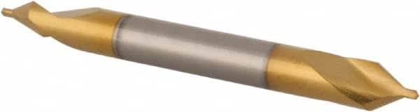 Hertel - #2/0 Plain Cut 60° Incl Angle High Speed Steel Combo Drill & Countersink - All Tool & Supply