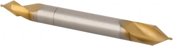 Hertel - #4/0 Plain Cut 60° Incl Angle High Speed Steel Combo Drill & Countersink - All Tool & Supply