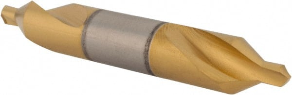 Hertel - #4-1/2 Plain Cut 60° Incl Angle High Speed Steel Combo Drill & Countersink - All Tool & Supply