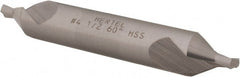 Hertel - #4-1/2 Plain Cut 60° Incl Angle High Speed Steel Combo Drill & Countersink - All Tool & Supply