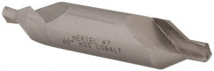 Hertel - #7 Plain Cut 60° Incl Angle Cobalt Combo Drill & Countersink - All Tool & Supply