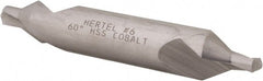 Hertel - #6 Plain Cut 60° Incl Angle Cobalt Combo Drill & Countersink - All Tool & Supply