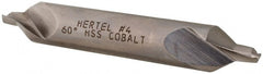 Hertel - #4 Plain Cut 60° Incl Angle Cobalt Combo Drill & Countersink - All Tool & Supply