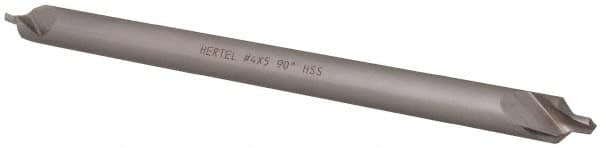 Hertel - #4 Plain Cut 90° Incl Angle High Speed Steel Combo Drill & Countersink - All Tool & Supply