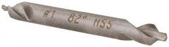 Hertel - #1 Plain Cut 82° Incl Angle High Speed Steel Combo Drill & Countersink - All Tool & Supply