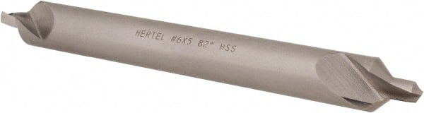 Hertel - #6 Plain Cut 82° Incl Angle High Speed Steel Combo Drill & Countersink - All Tool & Supply