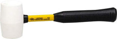 NUPLA - 1 Lb Head Soft Face Rubber Hammer - 13" OAL, 13" Long Fiberglass Handle with Grip - All Tool & Supply