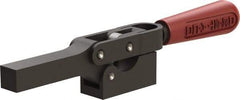 De-Sta-Co - 1,299 Lb Holding Capacity, Horizontal Handle, Manual Hold Down Toggle Clamp - 69° Handle Movement, 90° Bar Opening, Solid Bar, Solid Base, Oxide Finish, Forged Alloy Steel - All Tool & Supply