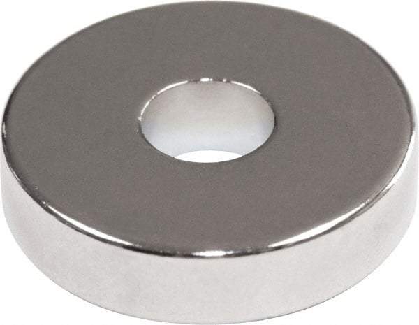 Mag-Mate - 0.365" Diam, 1/4" Cup Height, 1/4" Overall Height, 8.2 Lb Average Pull Force, 8.2 Lb Max Pull Force, Neodymium Rare Earth Cup Magnet - Through Hole Style, 0.2" Cup ID - All Tool & Supply