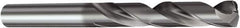 Sandvik Coromant - 12.2mm 140° Solid Carbide Jobber Drill - TiAlN Finish, Right Hand Cut, Spiral Flute, Straight Shank, 4.8819" OAL, Split Point - All Tool & Supply