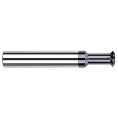 Harvey Tool - 1/2° 1/2" Cut Diam, 0.2" Cut Width, 1/2" Shank, Solid Carbide Double-Angle Cutter - Exact Industrial Supply