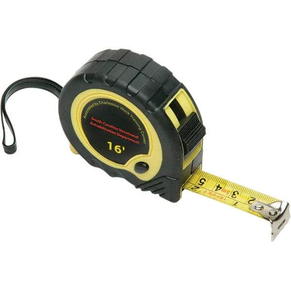 Ability One - 16' x 3/4" Tape Measure - 1/16" Graduation - All Tool & Supply