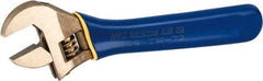 Ampco - 1-5/16" Jaw Capacity, 11" Insulated Adjustable Wrench - Steel, Plain Finish, 10-1/2" OAL - All Tool & Supply