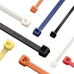 Panduit - 14-1/2" Long Yellow Nylon Standard Cable Tie - 50 Lb Tensile Strength, 1.3mm Thick, 102mm Max Bundle Diam - All Tool & Supply