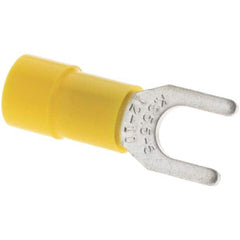 Value Collection - #10 Stud, 12 to 10 AWG Compatible, Partially Insulated, Standard Fork Terminal - All Tool & Supply