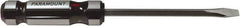 Paramount - 266mm OAL Standard Slotted Screwdriver - 152mm Blade Length, Square Shank, Acetate Handle - All Tool & Supply