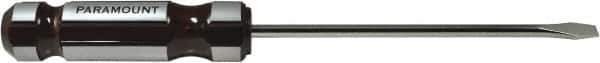 Paramount - Cabinet Slotted Screwdriver - Round Shank, Acetate Handle - All Tool & Supply