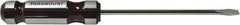 Paramount - Cabinet Slotted Screwdriver - Round Shank, Acetate Handle - All Tool & Supply