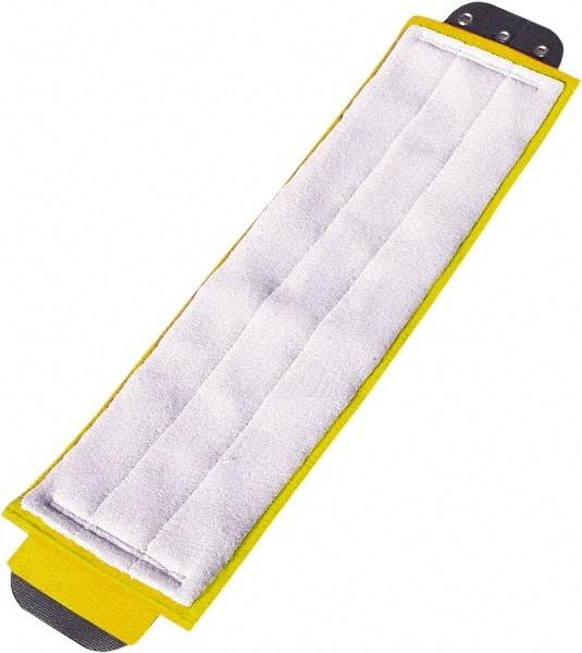 Unger - 1" Yellow Head Band, Large Microfiber Loop End Mop Pad - 4 Ply, Quick Change Connection, Use for General Purpose - All Tool & Supply