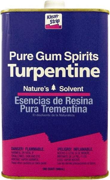 Klean-Strip - 1 Qt Turpentine - 859 gL VOC Content, Comes in Metal Can - All Tool & Supply