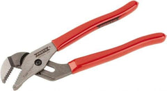 Proto - 7" OAL, 1-3/32" Max Capacity, 13/16" Jaw Length x 3/8" Jaw Width, 5 Position Gooseneck Tongue & Groove Pliers - Serrated Straight Jaws, Standard Head, Vinyl Handles - All Tool & Supply