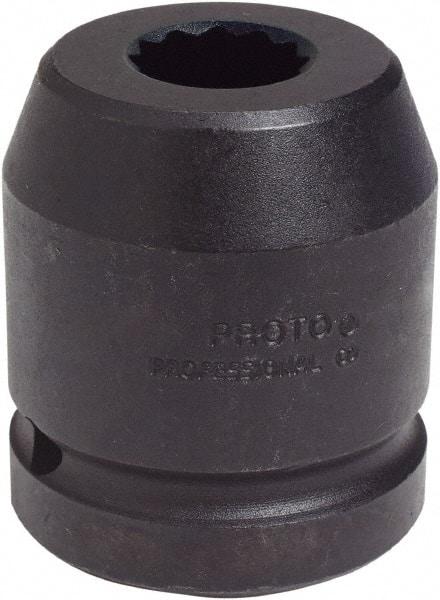 Proto - 1" Drive 1-7/8" Standard Impact Socket - 12 Points, 2-13/16" OAL - All Tool & Supply