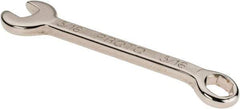 Proto - 5/16" 6 Point Combination Wrench - 3-7/16" OAL, Steel, Nickel Finish - All Tool & Supply