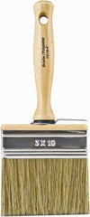 Wooster Brush - 5-1/2" Flat Hog Wall Brush - 3-1/4" Bristle Length, 5.44" Wood Threaded Wood Handle - All Tool & Supply