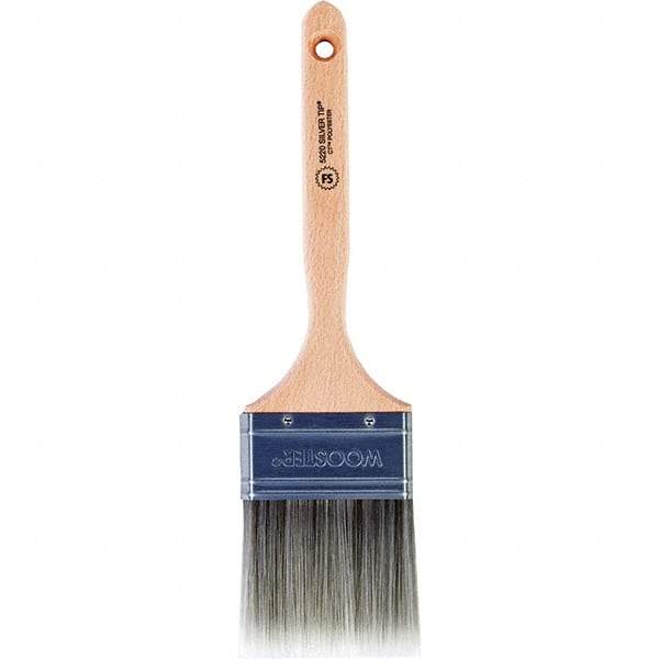 Wooster Brush - 3" Flat Synthetic Sash Brush - 2-15/16" Bristle Length, 7.44" Wood Fluted Handle - All Tool & Supply