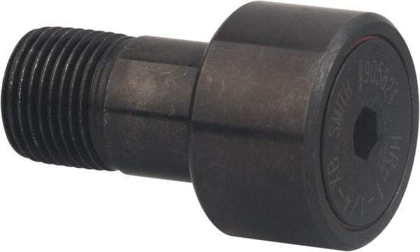 Accurate Bushing - 3-1/2" Roller Diam x 2" Width, 1-3/4" Stud Diam x 2-3/4" Length, Sealed Heavy Stud Cam Follower with Hex - Carbon Steel, 1-3/8" Thread Length, 1-3/4-12 Thread, 4-3/4" OAL, 29,660 Lb Dynamic Cap - All Tool & Supply