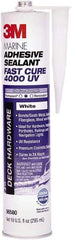 3M - 12.8 oz Cartridge White Polyether Hybrid Adhesive Sealant - 190°F Max Operating Temp, 20 min Tack Free Dry Time - All Tool & Supply