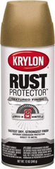 Krylon - Khaki (Color), 12 oz Net Fill, Textured, Rust Proof Enamel Spray Paint - 25 Sq Ft per Can, 12 oz Container - All Tool & Supply