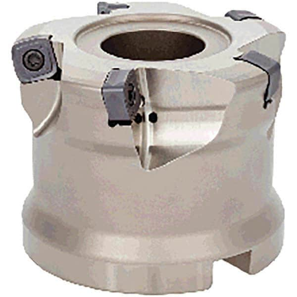 Tungaloy - 4" Cut Diam, 1-1/2" Arbor Hole, Indexable High-Feed Face Mill - All Tool & Supply