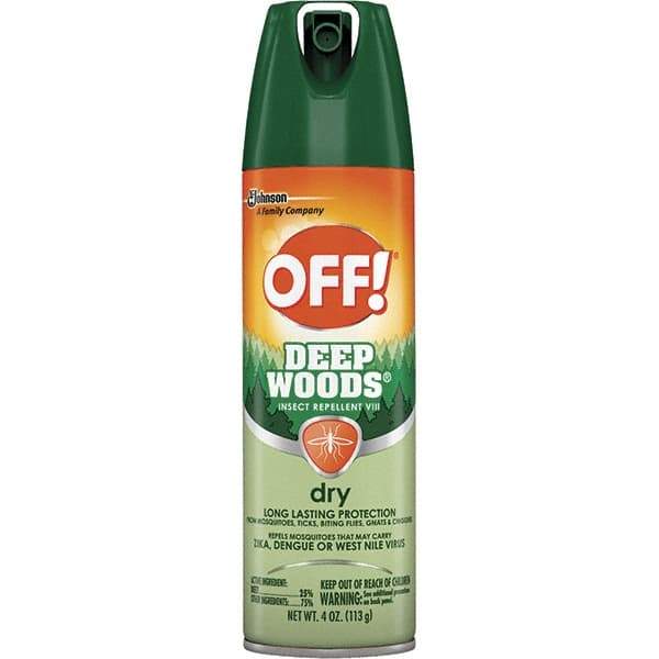 OFF! - 4 oz 25% DEET Aerosol Spray - For Mosquitoes, Ticks, Biting Flies, Gnats, Chiggers - All Tool & Supply