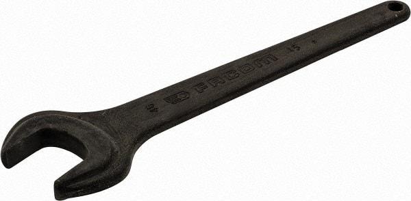 Facom - 46mm Standard Service Open End Wrench - 15-9/16" OAL, Single End, Black Finish, 15° Head Angle - All Tool & Supply