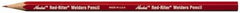 Markal - Red Welders Pencil - Sharpen with Pencil Sharpener Tip - All Tool & Supply