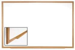 Ghent - 48-5/8" High x 72-5/8" Wide Acrylic/Enamel Magnetic Marker Board - Wood Frame, 1-3/4" Deep - All Tool & Supply