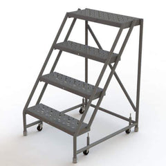 TRI-ARC - Rolling & Wall Mounted Ladders & Platforms Type: Rolling Warehouse Ladder Style: Rolling Platform Ladder - All Tool & Supply