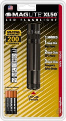 Mag-Lite - LED Bulb, 200 Lumens, Industrial/Tactical Flashlight - Black Aluminum Body, 3 AAA Alkaline Batteries Included - All Tool & Supply