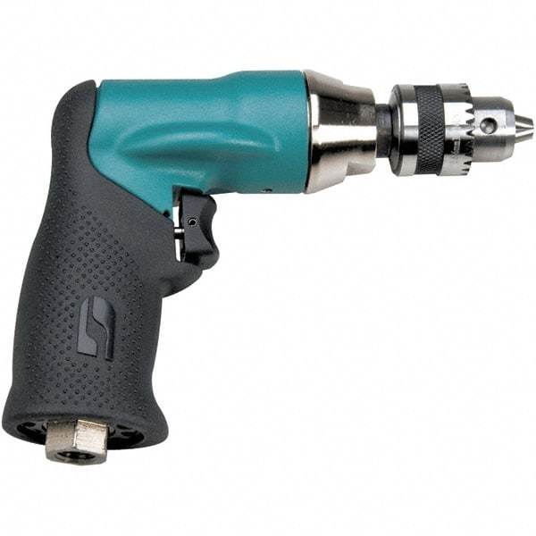 Dynabrade - 1/4" Keyed Chuck - Pistol Grip Handle, 500 RPM, 23 CFM, 0.4 hp - All Tool & Supply