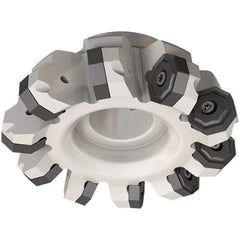 Iscar - 2.99" Cut Diam, 1" Arbor Hole, 0.217" Max Depth of Cut, 45° Indexable Chamfer & Angle Face Mill - 5 Inserts, ON.U 0806 Insert, Right Hand Cut, 5 Flutes, Series 16Mill - All Tool & Supply