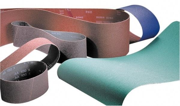 Made in USA - 4" Wide x 106" OAL, 60 Grit, Silicon Carbide Abrasive Belt - Silicon Carbide, Medium, Coated, X/Y Weighted Cloth Backing, Wet/Dry, Series S181 - All Tool & Supply