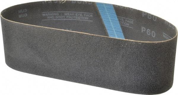 Made in USA - 3" Wide x 24" OAL, 60 Grit, Silicon Carbide Abrasive Belt - Silicon Carbide, Medium, Coated, X/Y Weighted Cloth Backing, Wet/Dry, Series S181 - All Tool & Supply