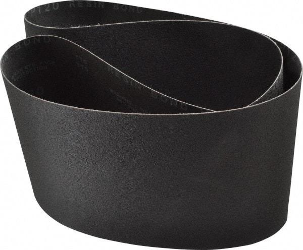 Made in USA - 6" Wide x 48" OAL, 120 Grit, Silicon Carbide Abrasive Belt - Silicon Carbide, Fine, Coated, X/Y Weighted Cloth Backing, Wet/Dry, Series S181 - All Tool & Supply