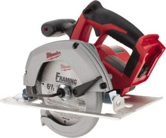 Milwaukee Tool - 18 Volt, 6-1/2" Blade, Cordless Circular Saw - 3,200 RPM, Lithium-Ion Batteries Not Included - All Tool & Supply