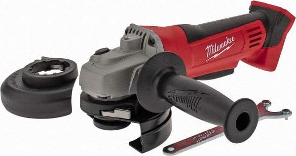 Milwaukee Tool - 4-1/2" Wheel Diam, 9,000 RPM, Cordless Cutoff & Cutoff-Grinder Tool - Right Angle Handle - All Tool & Supply