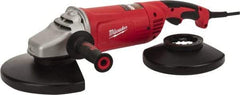 Milwaukee Tool - 7 & 9" Wheel Diam, 6,000 RPM, Corded Angle & Disc Grinder - 5/8-11 Spindle, 120 Volts, 15 Amps, Front Exhaust - All Tool & Supply