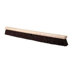 PRO-SOURCE - 36" Heavy Duty Palmyra Push Broom - 4" Bristle Length, Wood Block, Bolt-On Handle Connection, Handle Sold Separately - All Tool & Supply