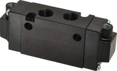 Parker - 3/8", 4-Way Body Ported Stacking Solenoid Valve - 1.4 CV Rate, 1.89" High x 4.7" Long - All Tool & Supply